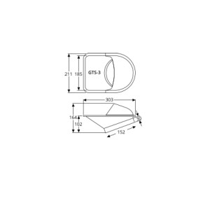 Ecope Drift en 2 parties sortie diamètre 152mm