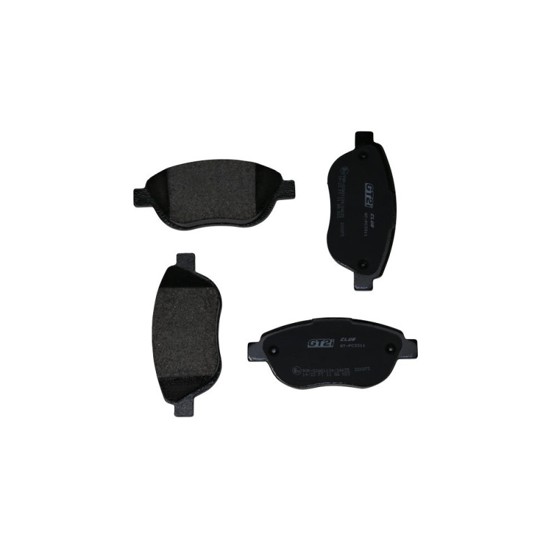 Plaquettes de frein GT2i Club Avant pour PEUGEOT 207 1.6i 16V THP 150 hp 156 hp 2006-15 - Etriers de frein Bosch  - GT-PC3311 - 3661768552735