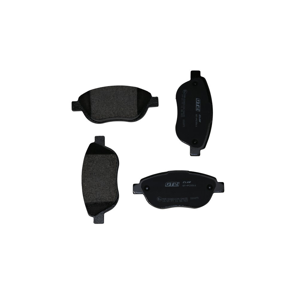 Plaquettes de frein GT2i Club Avant pour PEUGEOT 207 1.6i 16V THP 150 hp 156 hp 2006-15 - Etriers de frein Bosch  - GT-PC3311 - 3661768552735