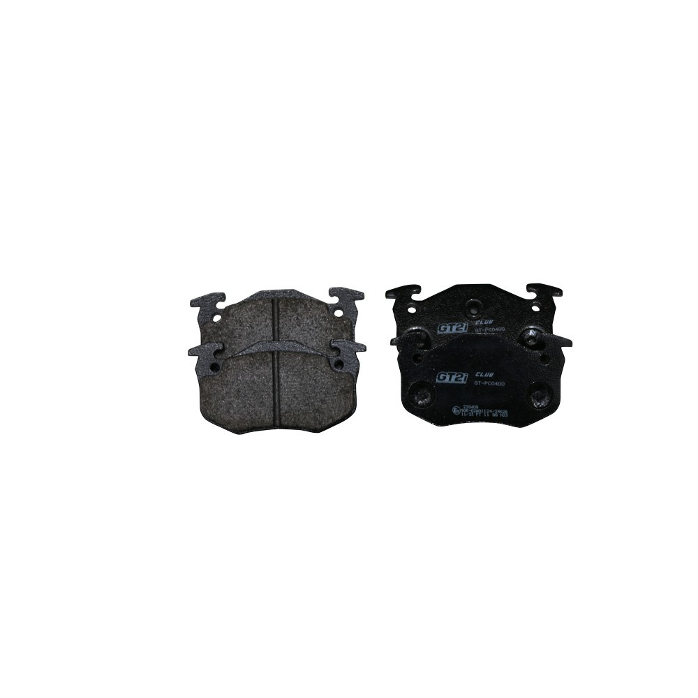 Plaquettes de frein GT2i Club Arrière pour PEUGEOT 206 2.0i 16V GTi 180 /RC 1998-08 - Etriers de frein Bendix - GT-PC0400 - 3661768552520