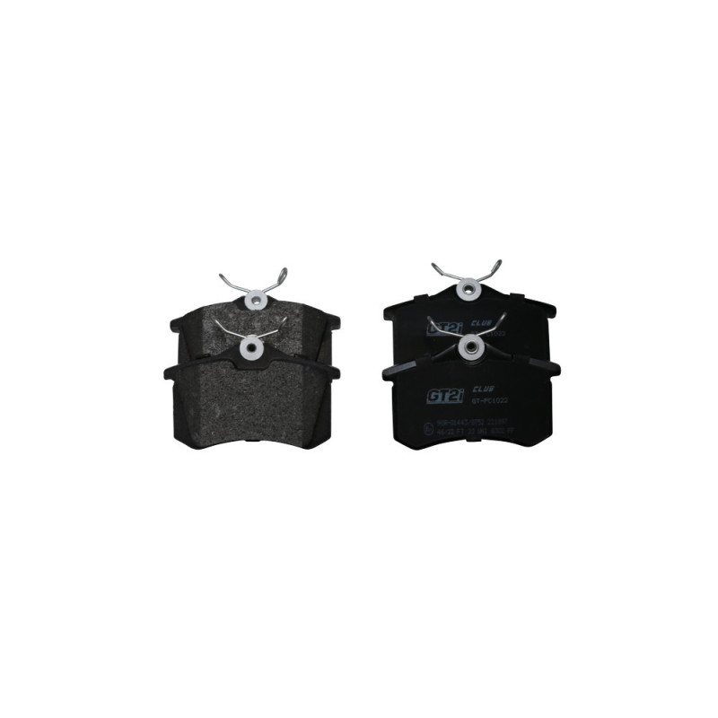 Pastiglie freno GT2I Club posteriore per Peugeot 208 GTI / Renault Clio 3 / 4 RS - GT-PC1022 - 3661768552575
