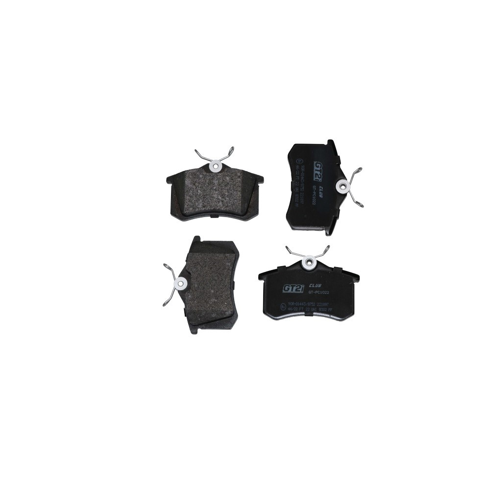 GT2I Club rear brake pads for Peugeot 208 GTI / Renault Clio 3 / 4 RS - GT-PC1022 - 3661768552575