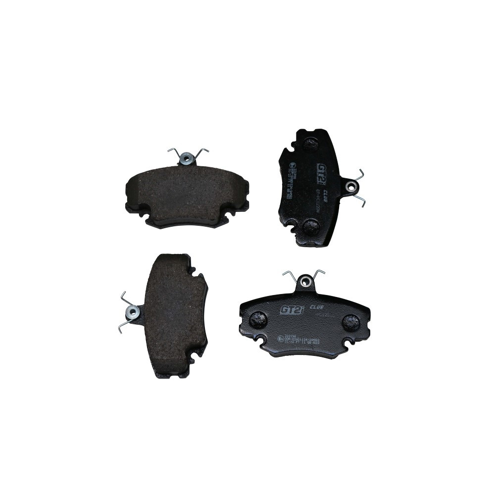 GT2i Club Front brake pads for RENAULT Thalia II (LU1/2_)/ Symbol 2.3 RS AWD 350cv 2008-09-01- - GT-PC1220W - 3661768552582
