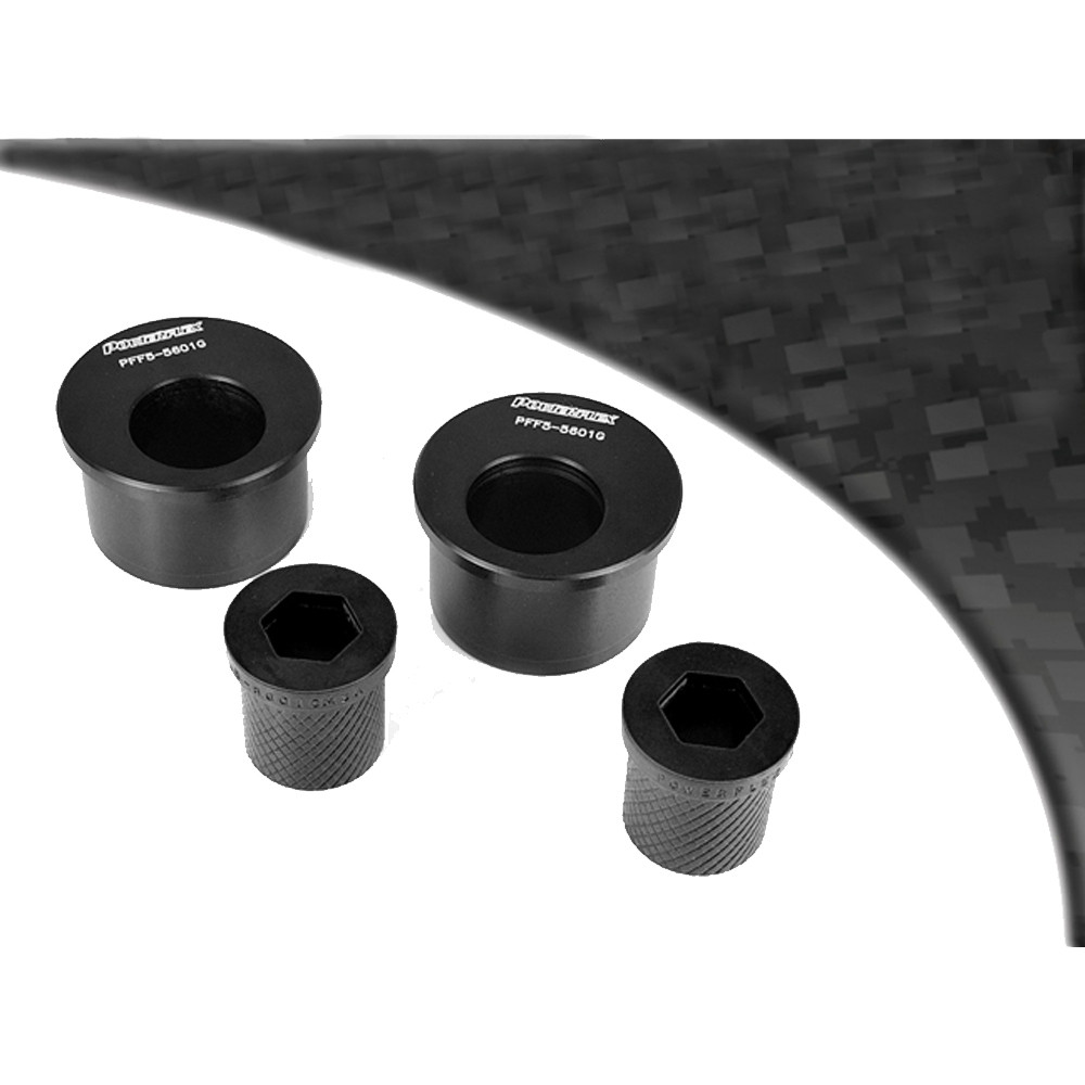 Silent Bloc Powerflex Black Bras Avant Inférieur Arrière Réglable BMW E46 M3 (2 pièces) - PF-F55601GM3-2N - PFF5-5601GM3BLK - 5055676530936