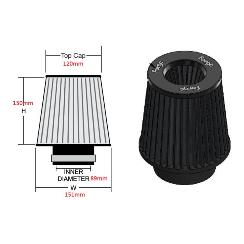 Filtro di ricambio Forge per FMINDK37 - FO-FMINDK37RC - FMINDK37RC - 3666618068947
