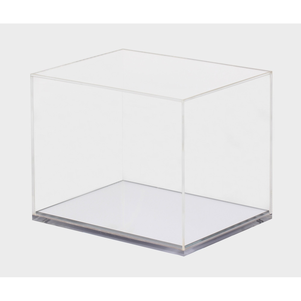 Plexiglass box with chrome base for Bell mini helmet - BEL-PLEXI-MINI - PLEXIGLASS 1/2HELMET - 3666618130781
