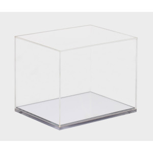 Boite en plexiglass avec socle chromé pour mini casque Bell