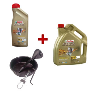 Pack vidange Castrol 5W30 huile + bac