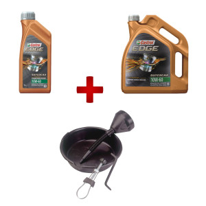 Pack vidange Castrol Supercar huile + bac
