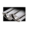 Terminal avec 1 silencieux double sortie 2x100mm X-Race +valve Inoxcar pour Audi S3 (GY) 2,0TFSi après 2021