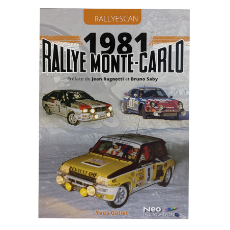 Livre Rallye Monte-carlo 1981