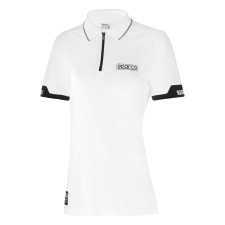 Sparco zip-up women's polo shirt