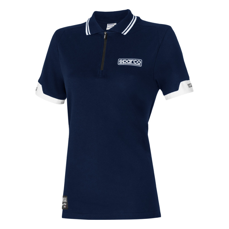 Polo zippé femme Sparco - 013036L.BM.XS - 013036LBM0XS