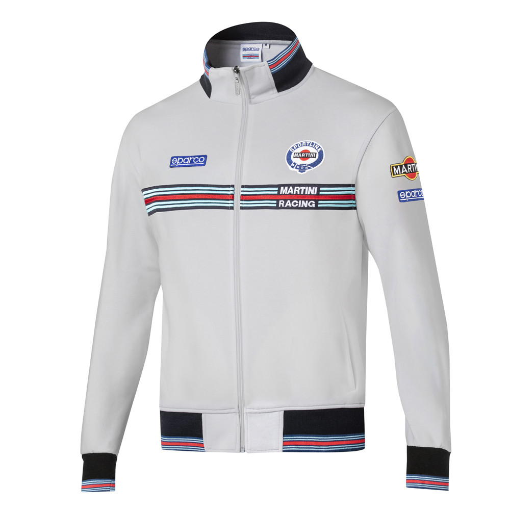 Martini Racing Sweatshirt mit Reißverschluss - 01278MR.G.3XL - 01278MRGR6XXX