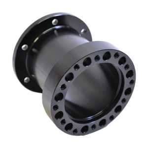 Entretoise de volant Bratex aluminium noir 6x70