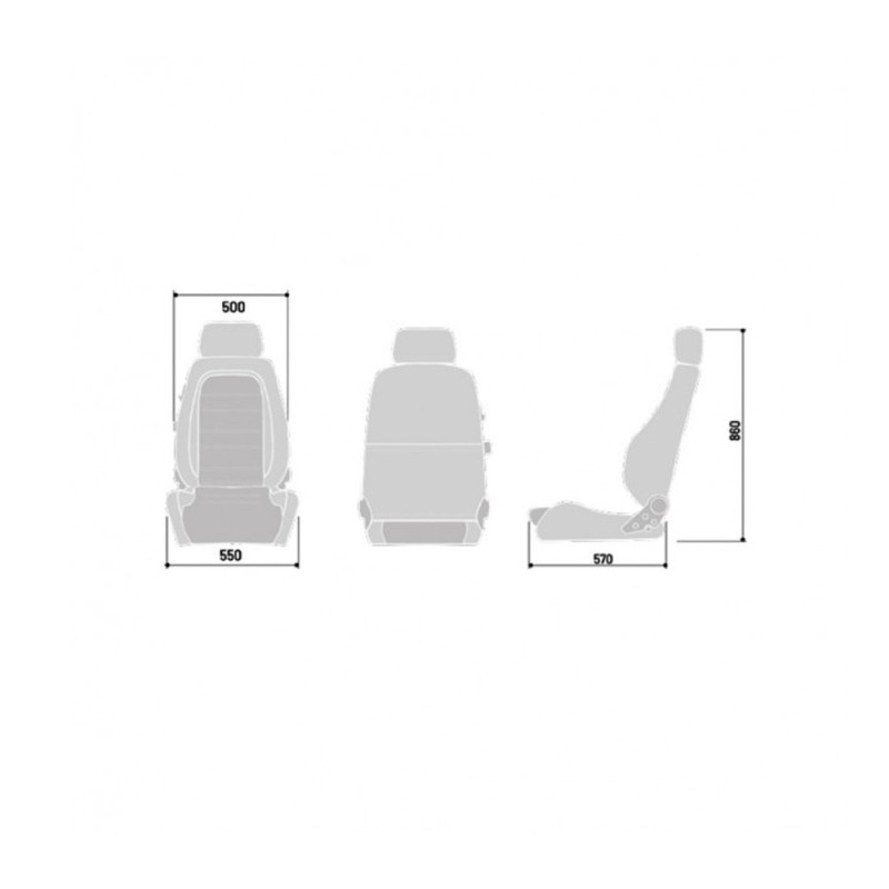 Sedile Sparco GT Nero/Bianco - 009012NR-BI - 009012NRBI - 3666618147123