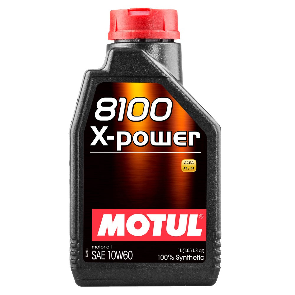 Huile moteur MOTUL 8100 X-POWER 10w60 - bidon de 1L - MOT-81POW-10W60 - 106142 - 3374650256535