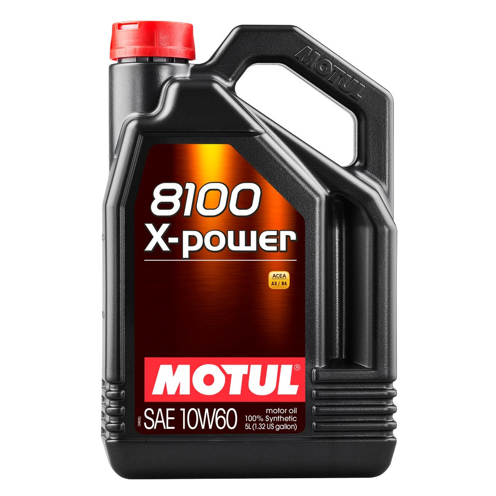 Huile moteur MOTUL 8100 X-POWER 10w60 - bidon de 5L - MOT-81POW-10W60-5 - 106144 - 3374650256559