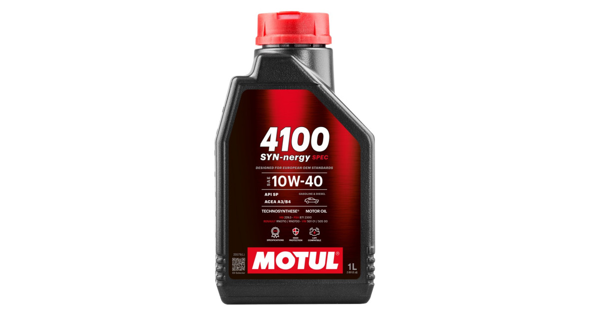 Motoröl MOTUL 4100 SYN-NERGY SPEC 10W-40 - 1L Kanister
