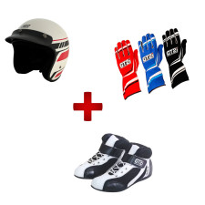 Pack Piloto Trackdays GT2i Casco Club + guanti K-Race + stivaletti K-Race