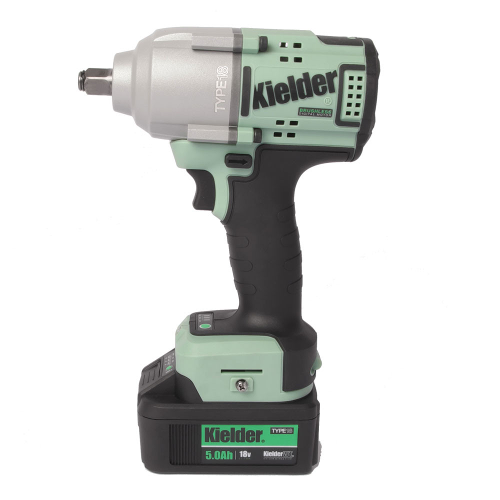 Kit clé à choc KIELDER 1/2" 720Nm 18V + 2 batteries 5.0Ah - KWT-180-04 - KWT-180-04EU - 5060441196491