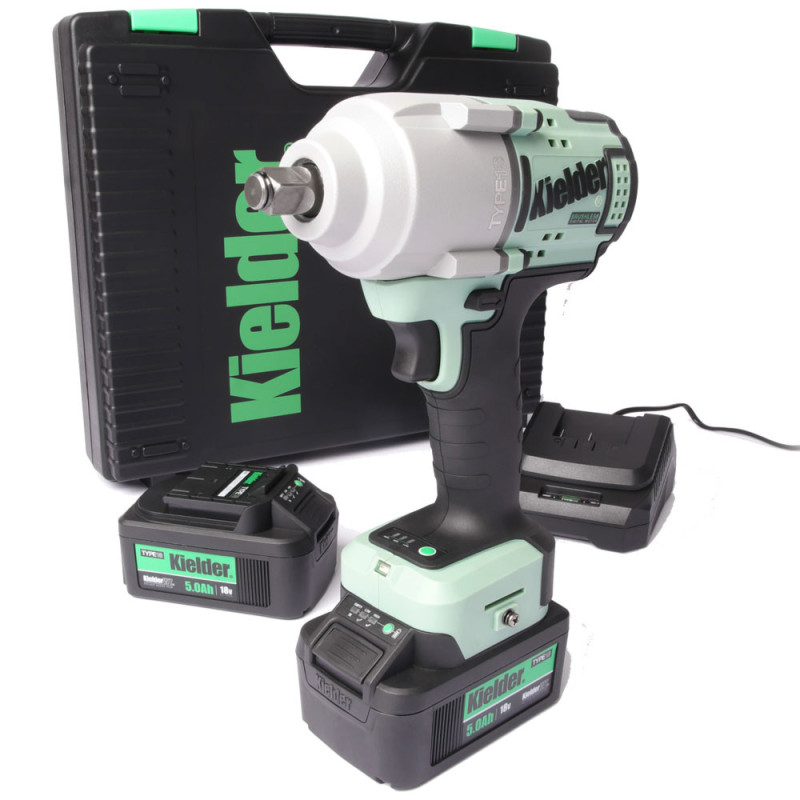 Impact wrench kit KIELDER 1/2" 720Nm 18V + 2 batteries 5.0Ah - KWT-180-04 - KWT-180-04EU - 5060441196491