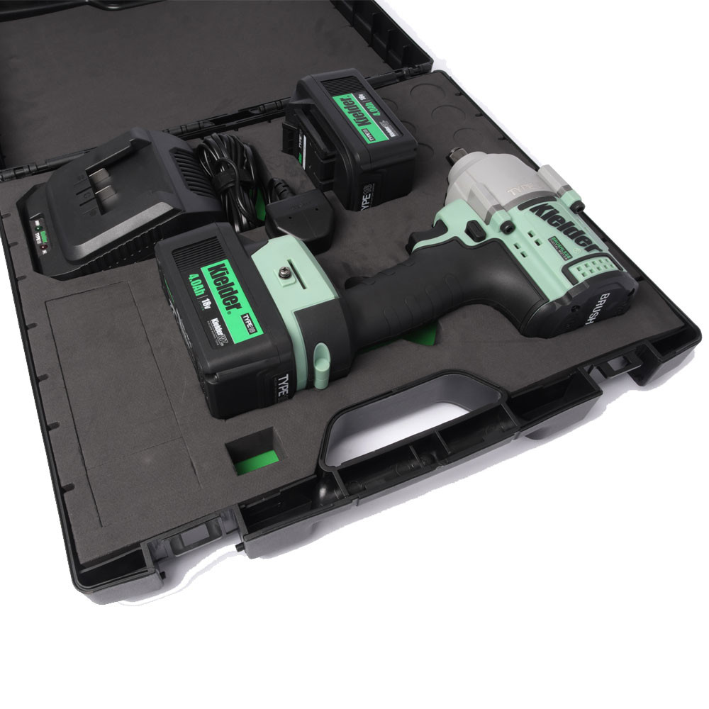 Impact wrench kit KIELDER 1/2" 720Nm 18V + 2 batteries 4.0Ah - KWT-180-02 - KWT-180-02EU - 5060441196477