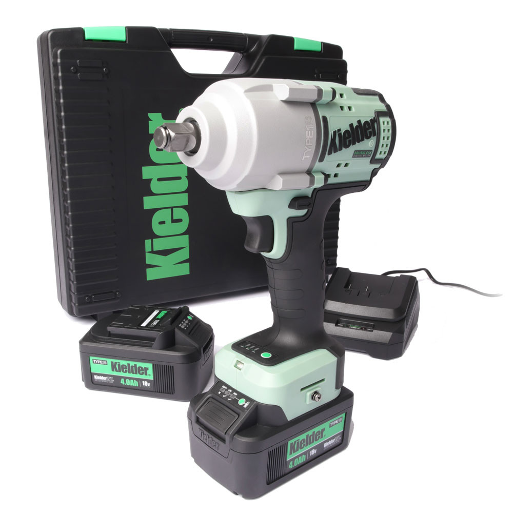 Impact wrench kit KIELDER 1/2" 720Nm 18V + 2 batteries 4.0Ah - KWT-180-02 - KWT-180-02EU - 5060441196477