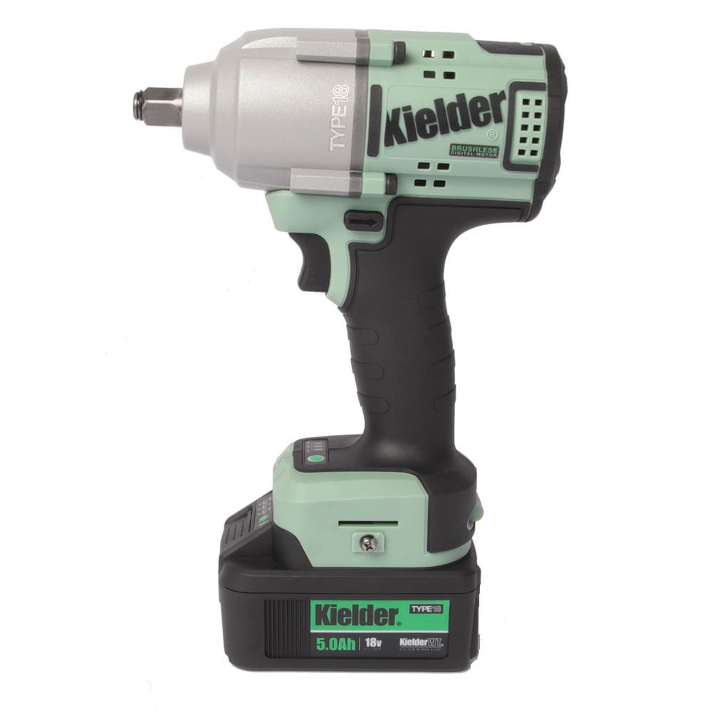 Kit di chiavi a percussione KIELDER da 1/2" 18V + 1 batteria da 5,0Ah - KWT-180-03 - KWT-180-03EU - 5060441196484