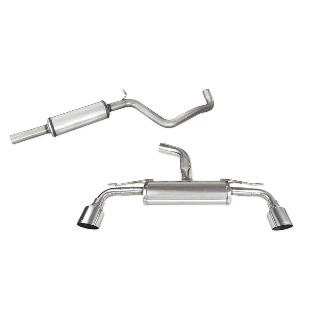 Tubo centrale silenziato + silenziatore Inoxcar 100 Racing Volkswagen Golf 8 GTI 2,0 dopo 2020 - IC-CATBACK208 - CATBACK.208 - 3666618149394