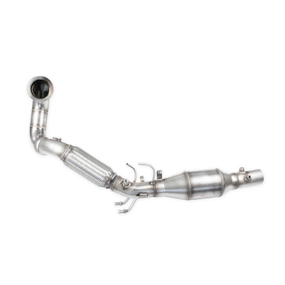 Inoxcar catalyst replacement pipe with catalyst for Volkswagen Golf 7.5 2,0 GTi 2017 on - IC-AFGTI05CAT - AFGTI.05CAT - 3666618145013