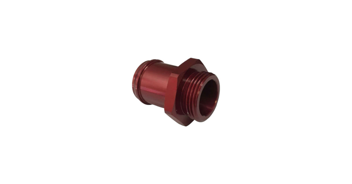 Verschraubung BSP 1x11 AG - Auslauf 32mm Rotaluminium mit Viton-Dichtung