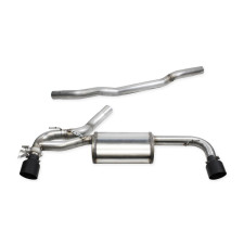 Endschalldämpfer + Ventil Inoxcar Black Ceramic BMW F40 Serie 1 2,0 nach 2020