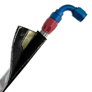 Guaina di protezione fibra di vetro e alluminio BG-Racing 50mmx1m