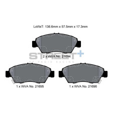 Plaquettes de frein Pagid T8006 Street+ ph2