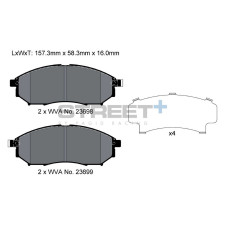 Plaquettes de frein Pagid T8040 Street+ ph2