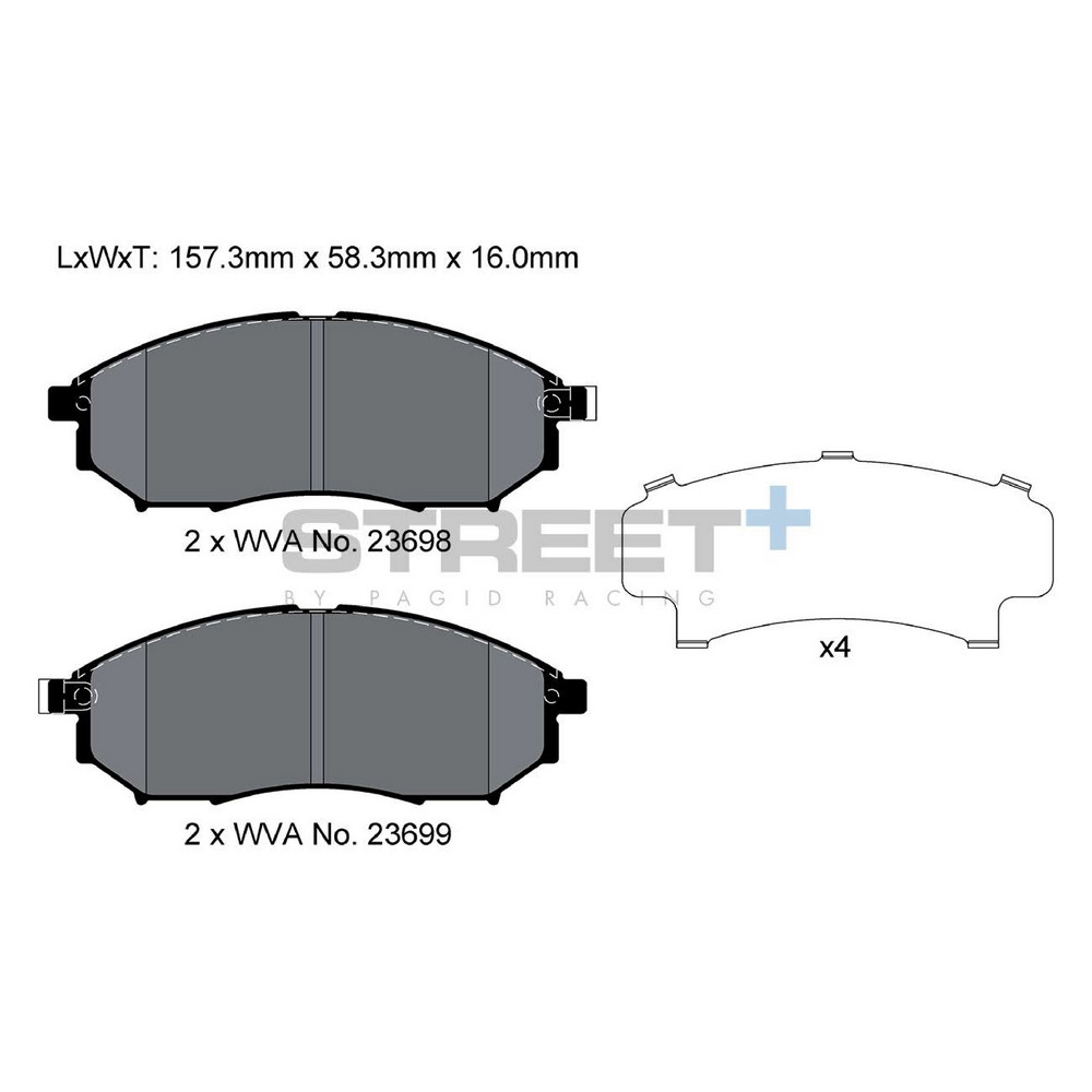 Plaquettes de frein Pagid T8040 Street+ ph2 - PA-8040.ST - T8040SP2001 - 4056029070568