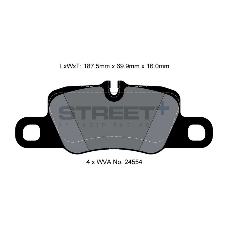 Plaquettes de frein Pagid T8078 Street+ ph2 - PA-8078.ST - T8078SP2001 - 4056029070391