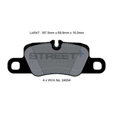 Street+ Pagid brake pads T8078