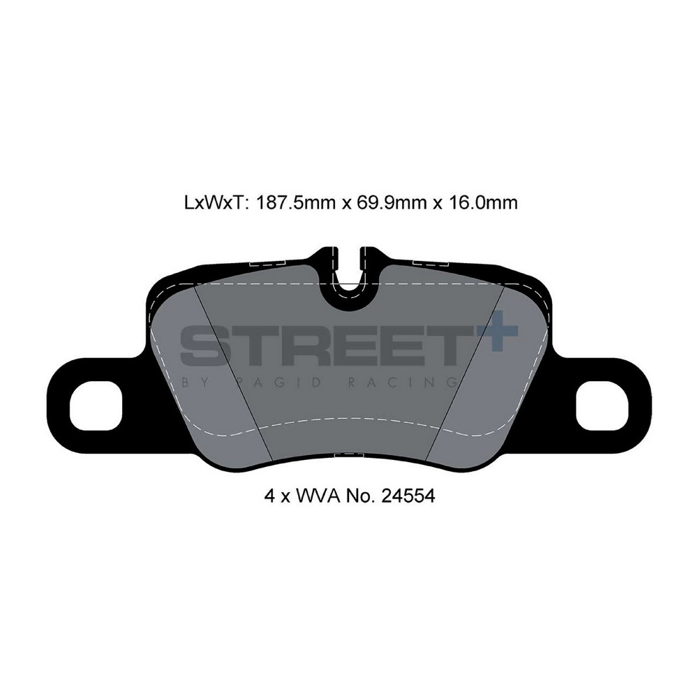 Plaquettes de frein Pagid T8078 Street+ ph2 - PA-8078.ST - T8078SP2001 - 4056029070391