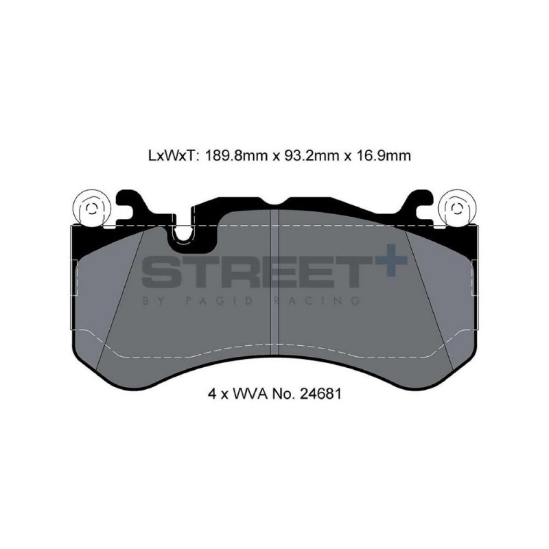Street+ Pagid brake pads T8086 - PA-8086.ST - T8086SP2001 - 4056029070407
