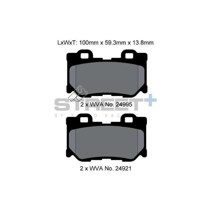 Pastiglie freno Pagid T8100 Street+ - PA-8100.ST - T8100SP2001 - 4056029070438