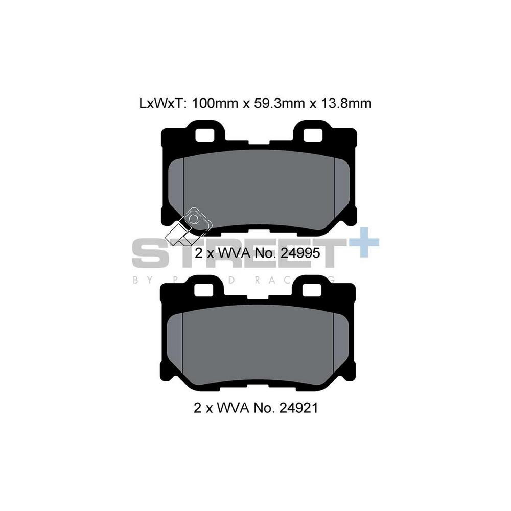 Street+ Pagid brake pads T8100 - PA-8100.ST - T8100SP2001 - 4056029070438