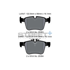 Street+ Pagid brake pads T8118