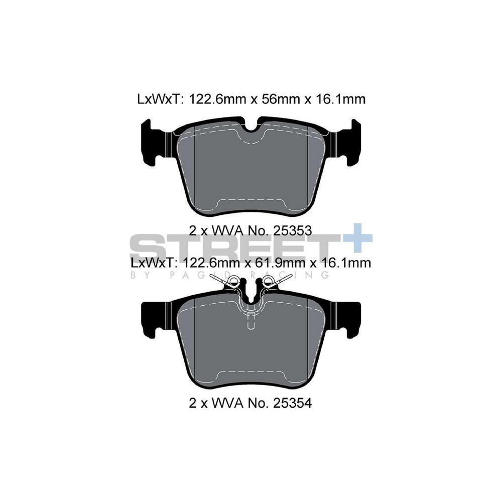 Plaquettes de frein Pagid T8118 Street+ ph2 - PA-8118.ST - T8118SP2001 - 4056029070452