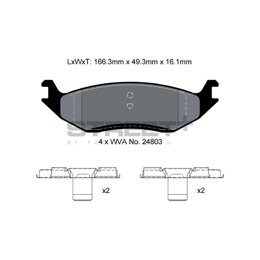 Plaquettes de frein Pagid T8137 Street+ ph2 - PA-8137.ST - T8137SP2001 - 4056029071619