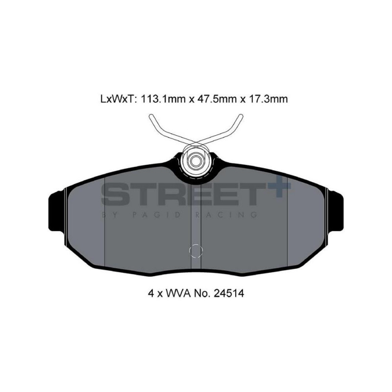 Plaquettes de frein Pagid T8140 Street+ ph2 - PA-8140.ST - T8140SP2001 - 4056029070599
