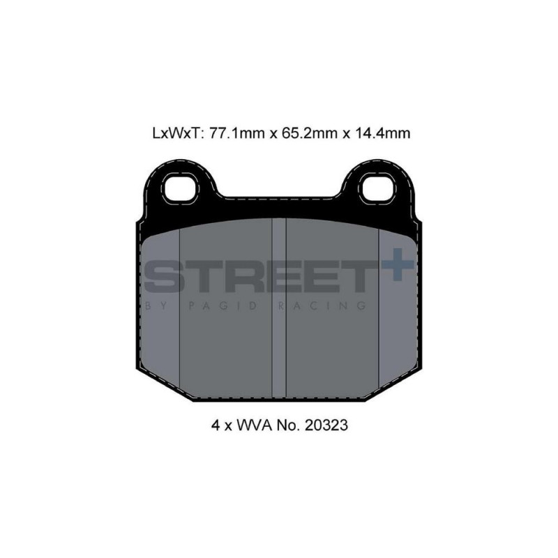 Pagid T8148 Street+ ph2 Bremsbeläge - PA-8148.ST - T8148SP2001 - 4056029070339
