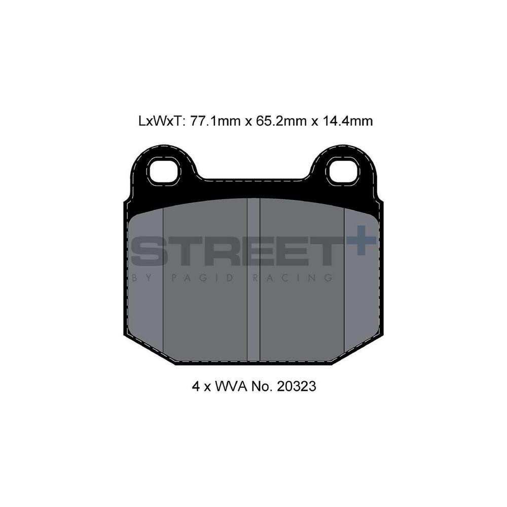 Pagid T8148 Street+ ph2 Bremsbeläge - PA-8148.ST - T8148SP2001 - 4056029070339