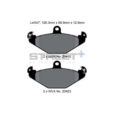 Plaquettes de frein Pagid T8150 Street+ ph2